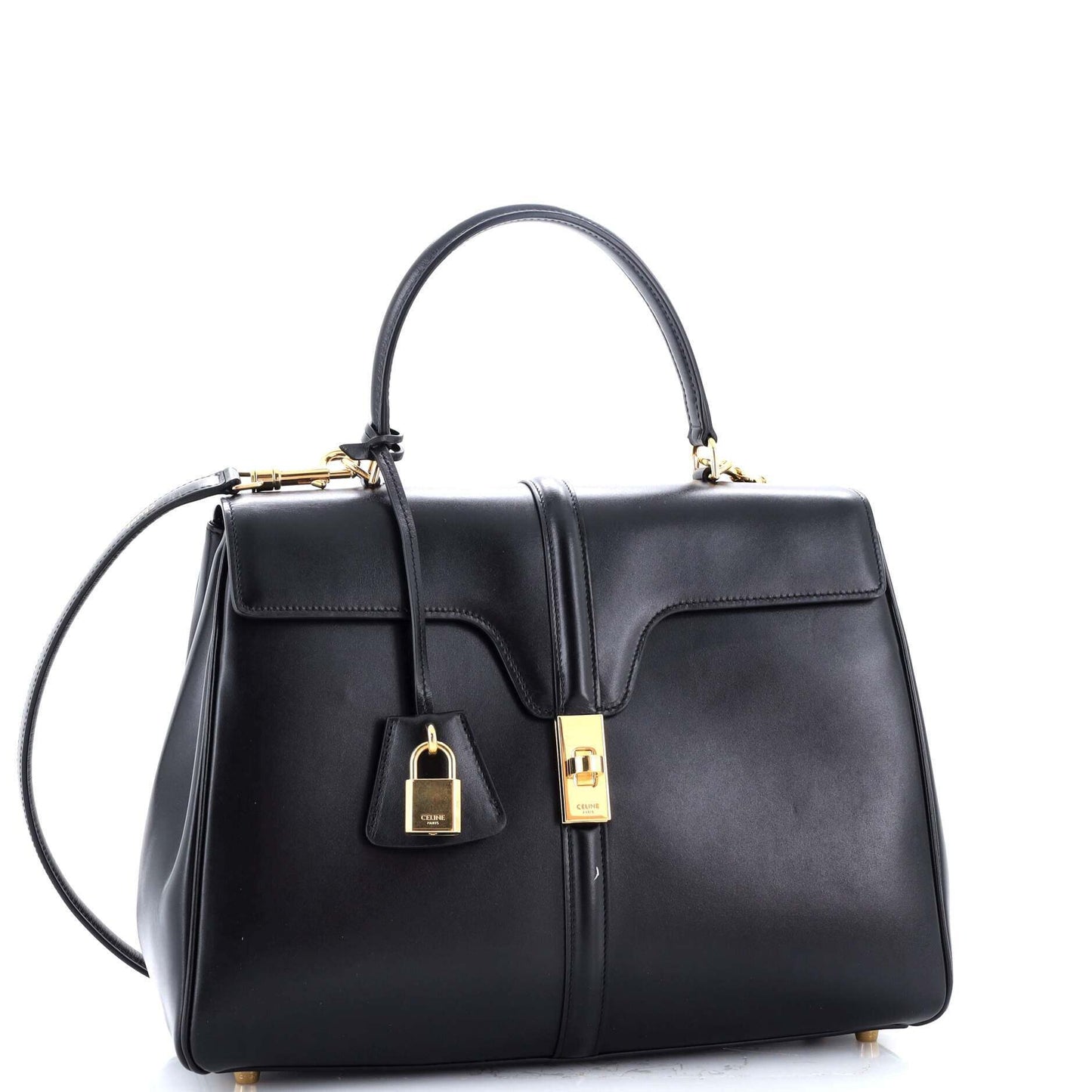 Celine 16 Top Handle Bag Smooth Calfskin Medium