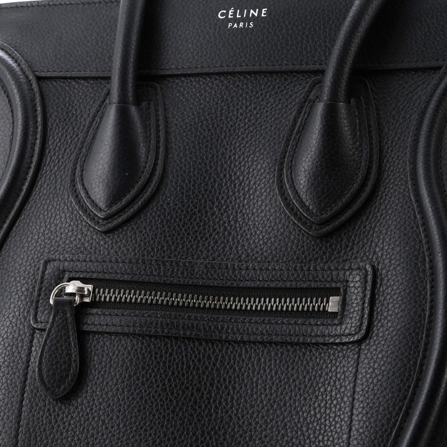 Celine Luggage Bag Grainy Leather Micro