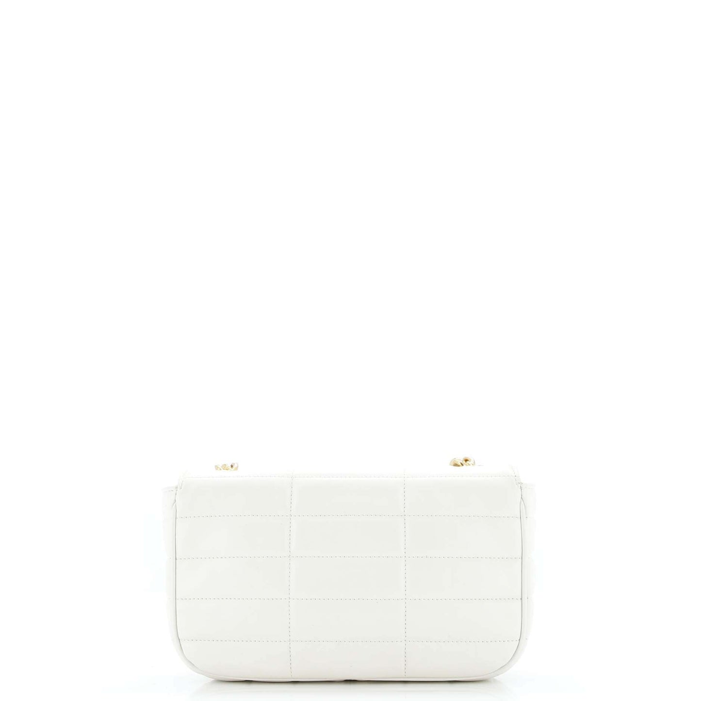 Celine Logo Chain Flap Bag Quilted Goatskin Small