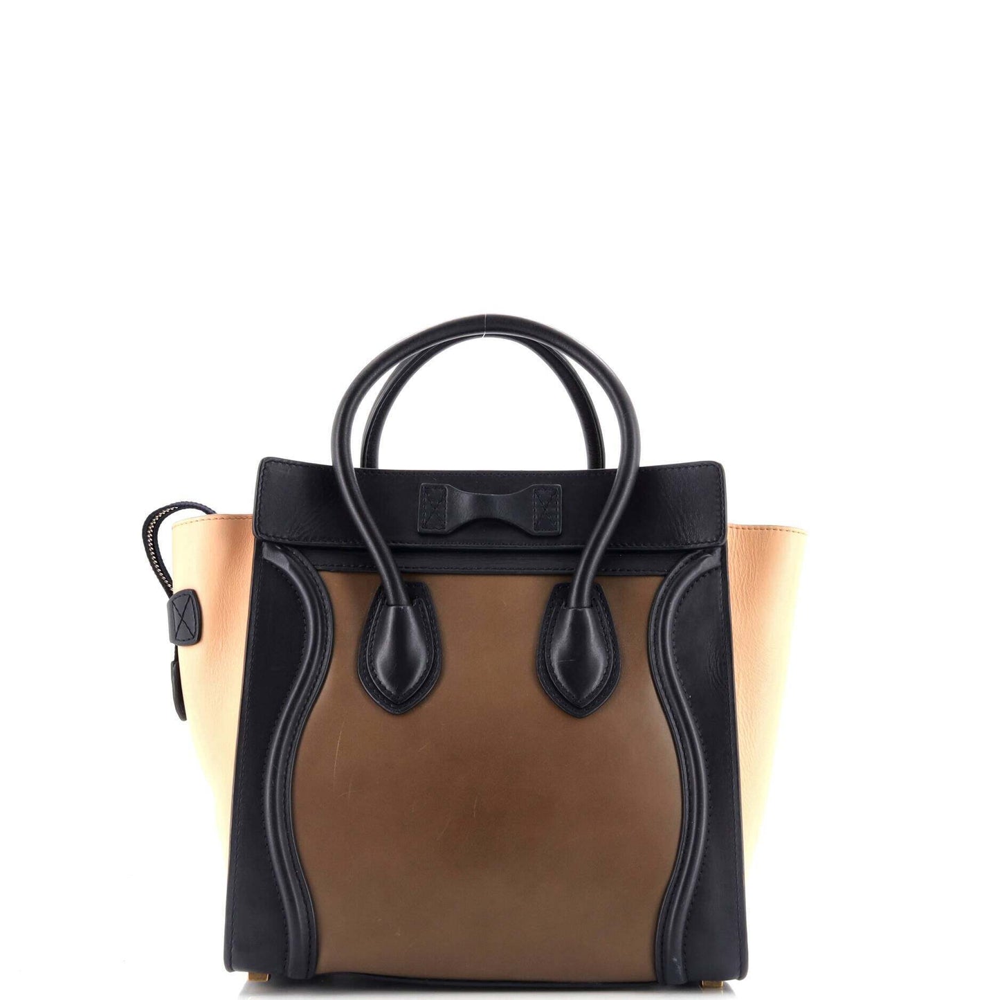 Celine Tricolor Luggage Bag Leather Micro