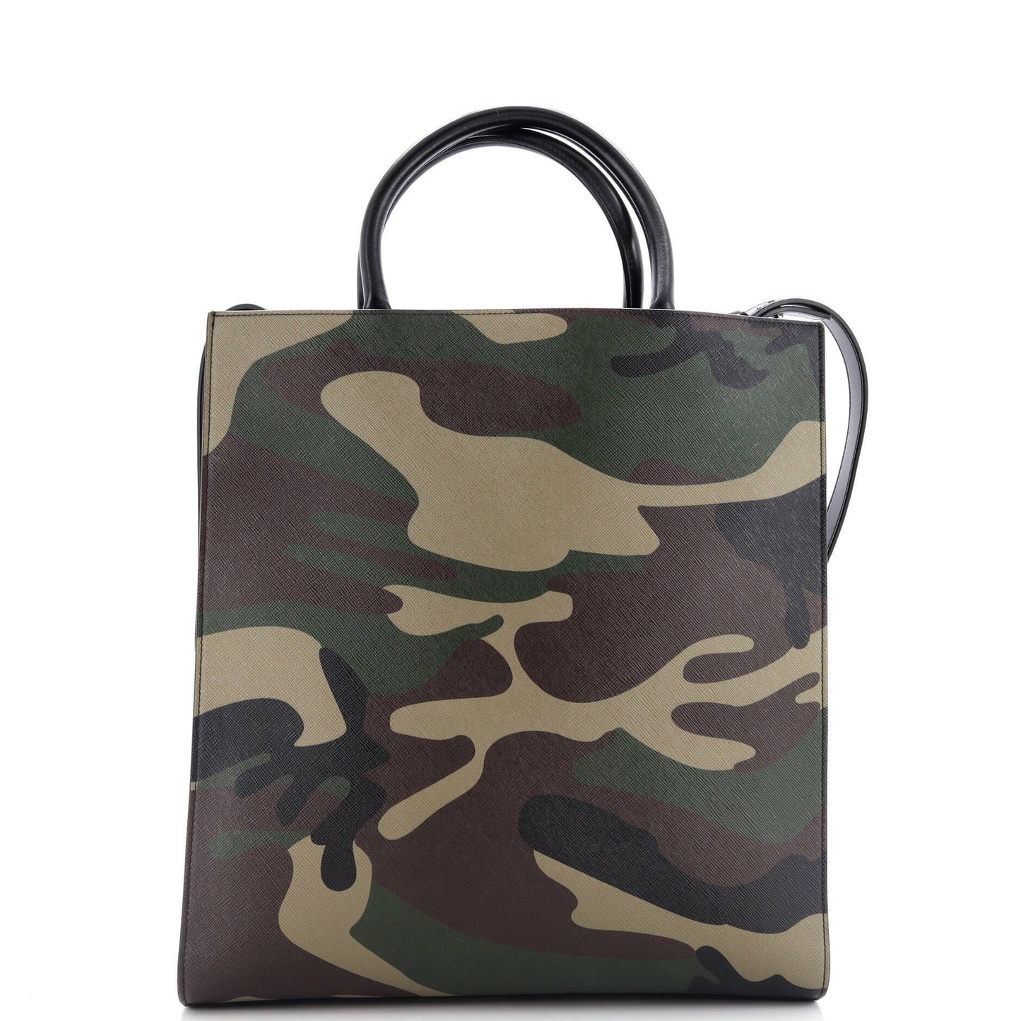 Celine Vertical Cabas Tote Camouflage Coated Canvas Medium