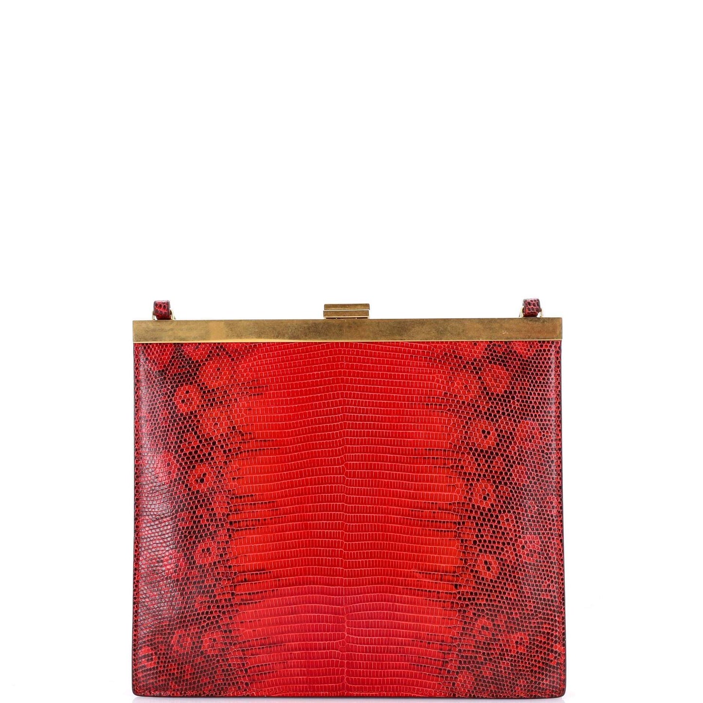 Celine Clasp Crossbody Bag Lizard Mini