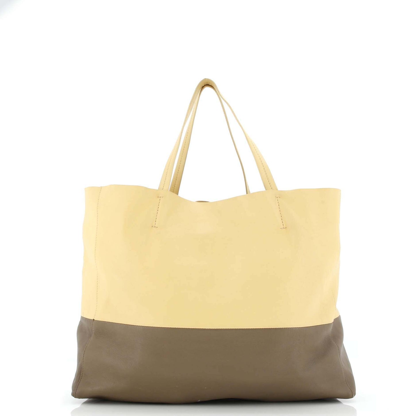 Celine Horizontal Bi-Cabas Tote Leather Large