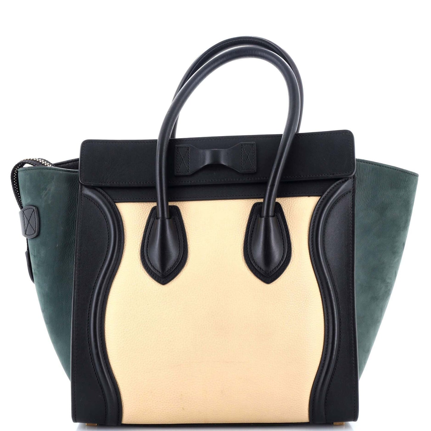Celine Tricolor Luggage Bag Leather Micro