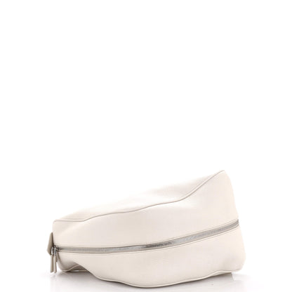 Prada Triangle Zip Backpack Leather