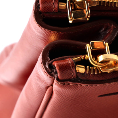 Prada Double Zip Lux Tote Saffiano Leather Large