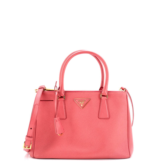 Prada Galleria Double Zip Tote Saffiano Leather Small
