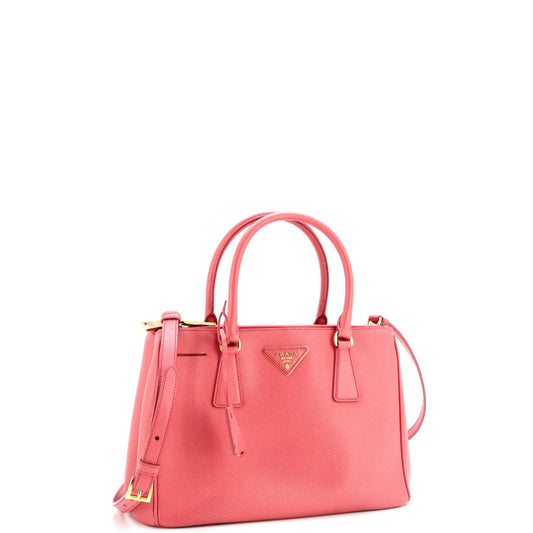 Prada Galleria Double Zip Tote Saffiano Leather Small