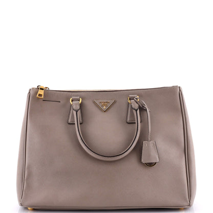 Prada Double Zip Lux Tote Saffiano Leather Large