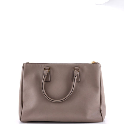 Prada Double Zip Lux Tote Saffiano Leather Large