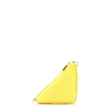 Prada Triangle Logo Zip Crossbody Bag Saffiano Leather Small