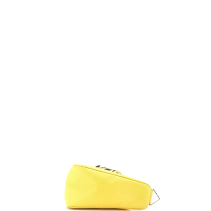 Prada Triangle Logo Zip Crossbody Bag Saffiano Leather Small