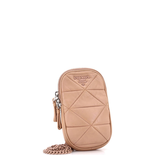 Prada Spectrum Phone Holder Crossbody Bag Quilted Nappa Leather