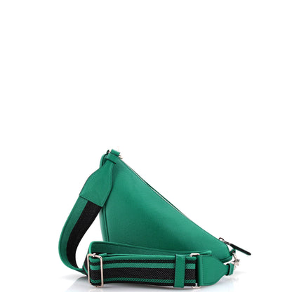 Prada Triangle Logo Zip Crossbody Bag Saffiano Leather Small