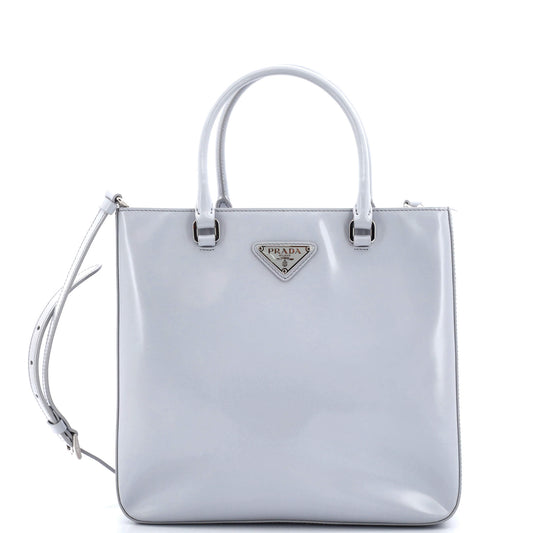 Prada Convertible Tote Brushed Leather Medium