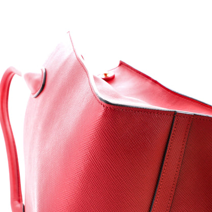 Prada Monochrome Tote Saffiano with City Calf Medium
