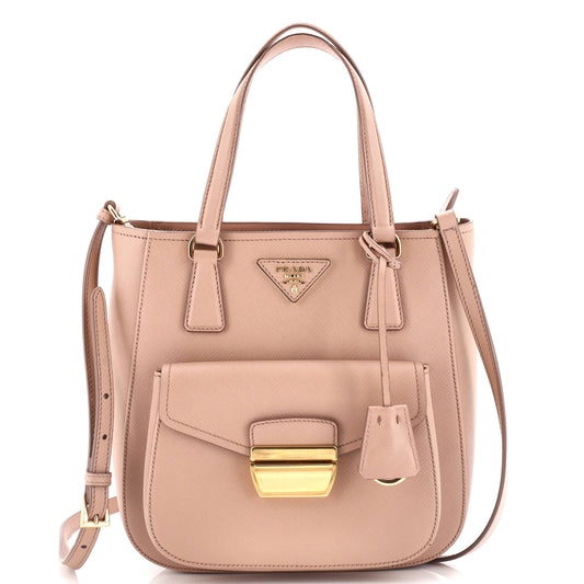Prada Metropolis Tote Saffiano Leather Small