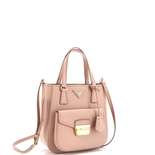 Prada Metropolis Tote Saffiano Leather Small