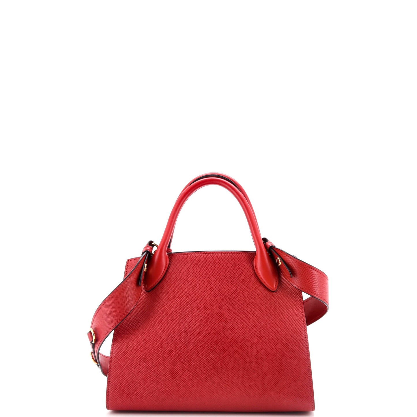 Prada Monochrome Tote Saffiano with City Calf Small