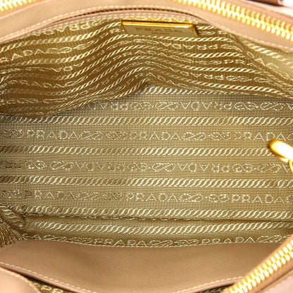 Prada Double Zip Lux Tote Saffiano Leather Mini