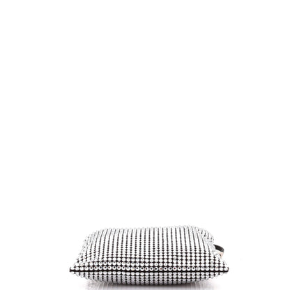 Prada Convertible Open Tote Crystal Embellished Satin Mini