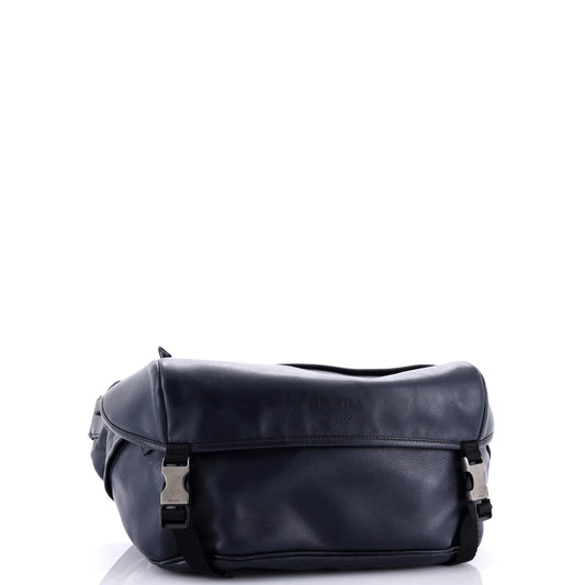 Prada Double Buckle Flap Camera Bag Soft Calf Medium