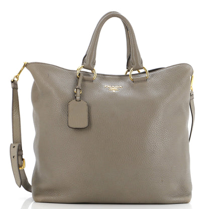 Prada Convertible Shopper Tote Vitello Daino Large