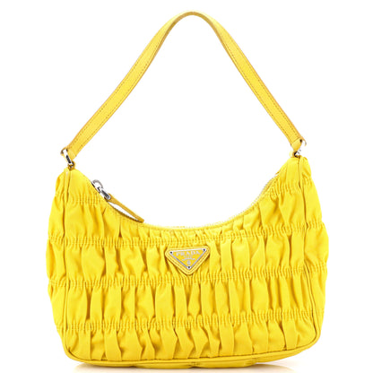Prada Hobo Tessuto Gaufre with Saffiano Mini