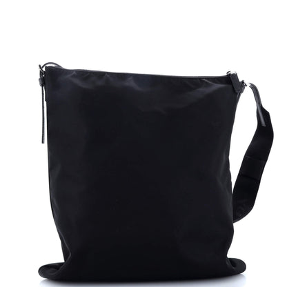 Prada Triangle Logo Plaque Flat Messenger Tessuto Medium