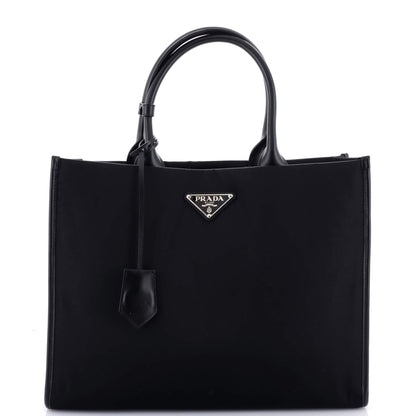 Prada Padded Open Shopper Tote Tessuto and Leather Medium