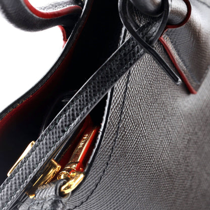 Prada Cuir Double Tote Saffiano Leather Medium