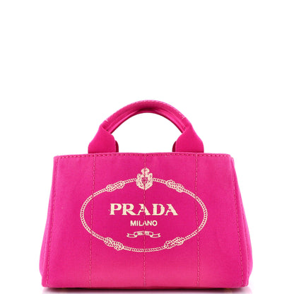 Prada Canapa Tote Canvas Mini