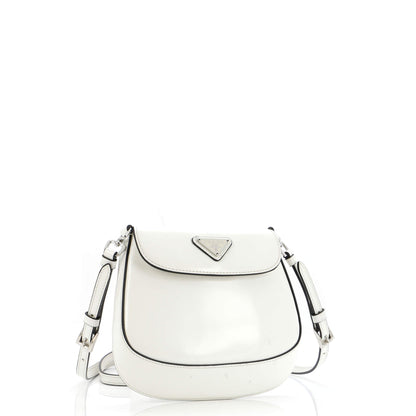 Prada Cleo Flap Shoulder Bag Spazzolato Leather Mini