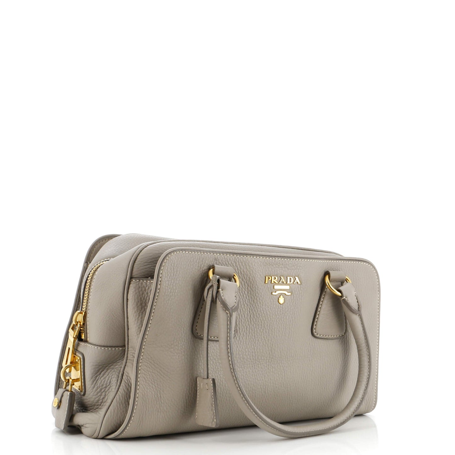 Prada Zip Satchel Vitello Daino Medium