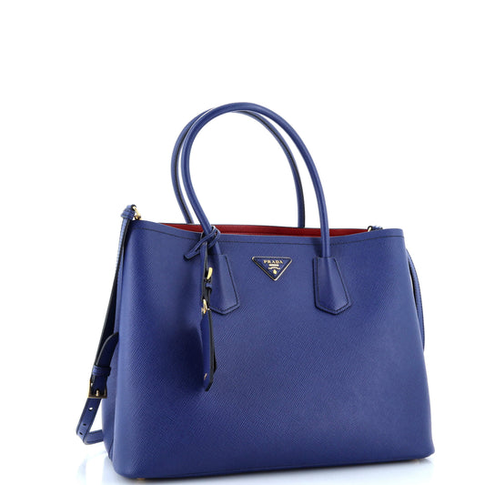 Prada Cuir Double Tote Saffiano Leather Medium