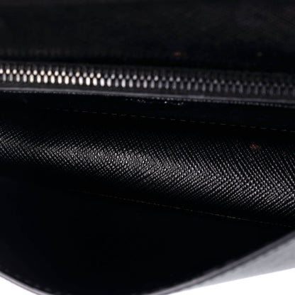 Prada Chain Wallet Crossbody Saffiano Leather