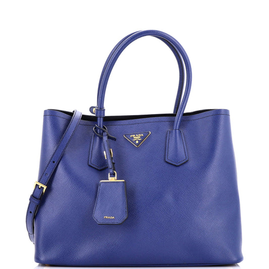 Prada Cuir Double Tote Saffiano Leather Large