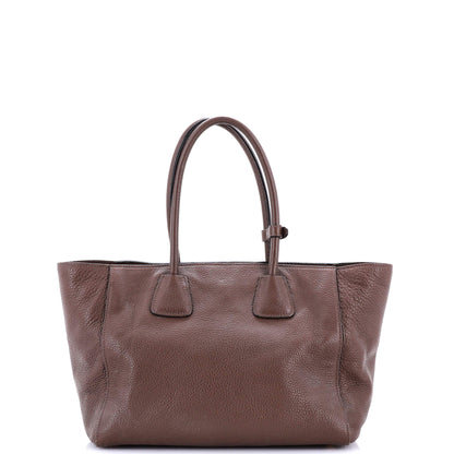 Prada Front Pocket Wing Convertible Tote Vitello Daino