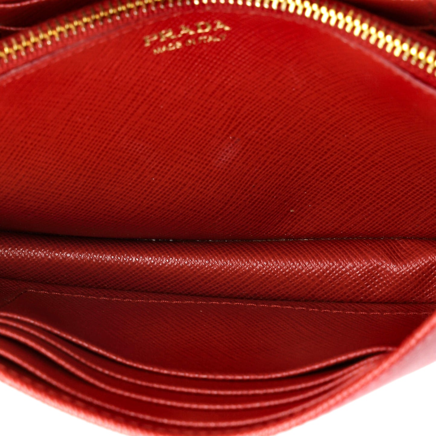Prada Chain Wallet Crossbody Saffiano Leather