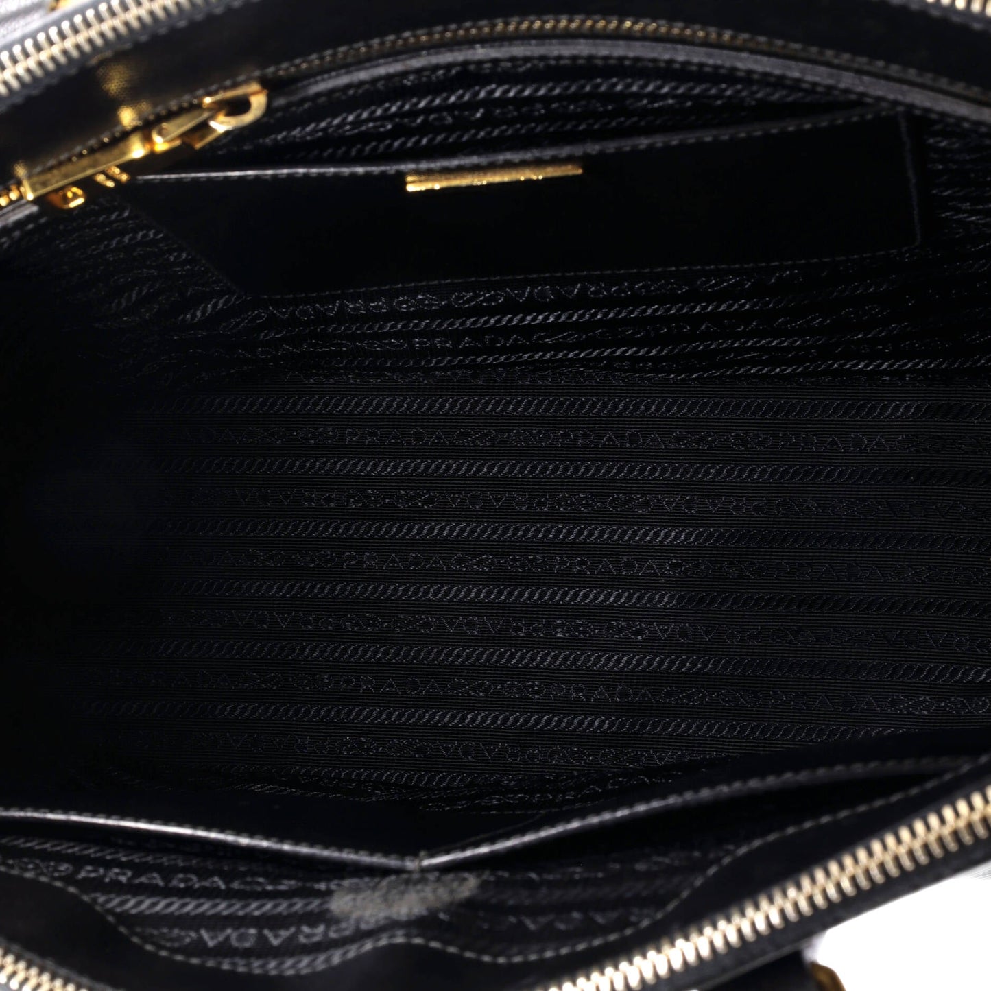Prada Double Zip Lux Tote Saffiano Leather Large