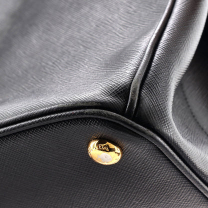 Prada Double Zip Lux Tote Saffiano Leather Large