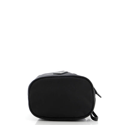 Prada Drawstring Wristlet Bucket Bag Tessuto Small