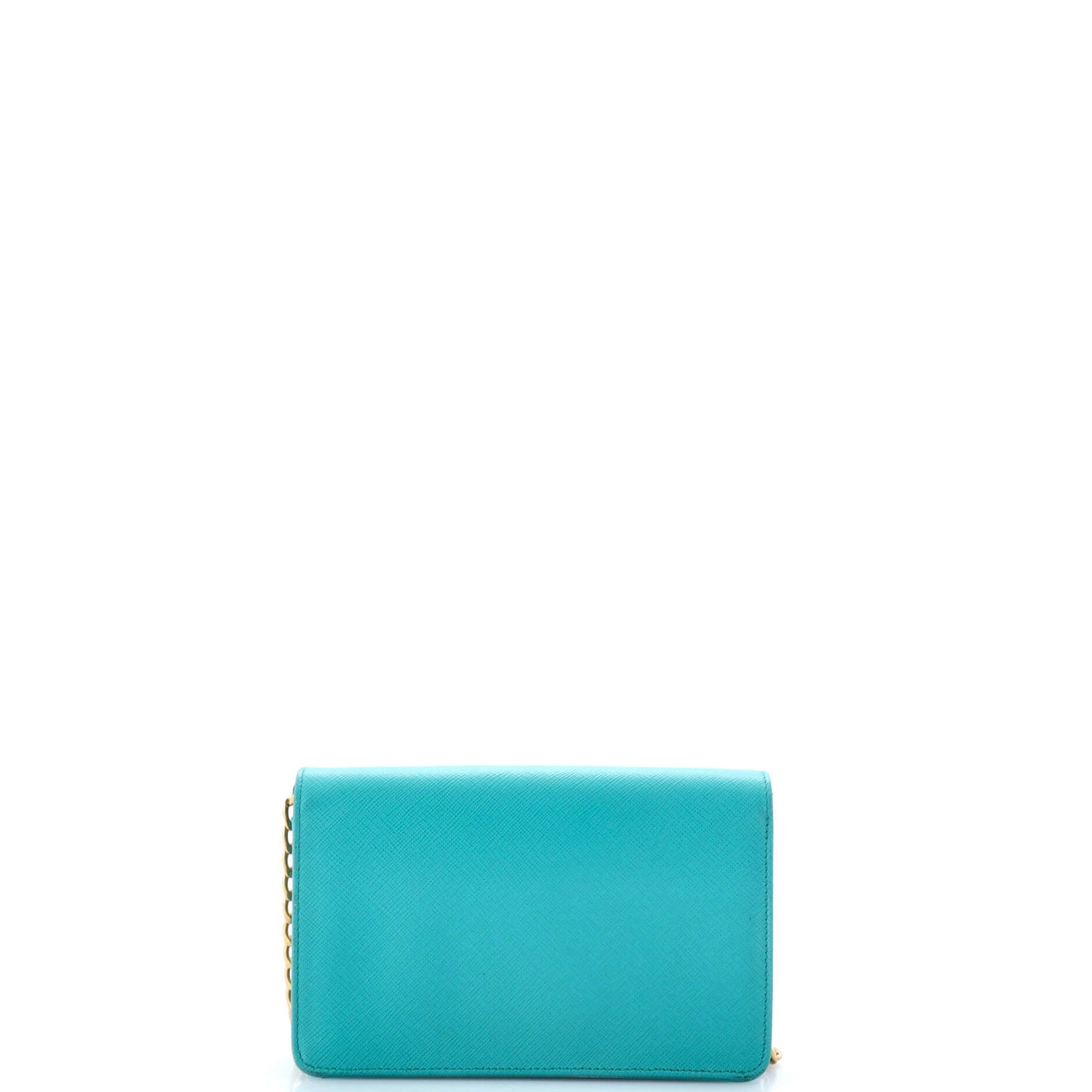 Prada Chain Wallet Crossbody Saffiano Leather