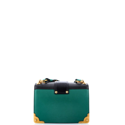 Prada Animalier Cahier Crossbody Bag City Calf and Saffiano Small