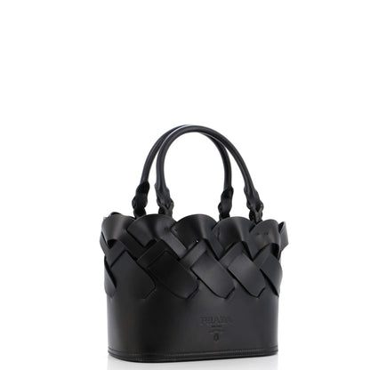 Prada Tress Tote Leather Small