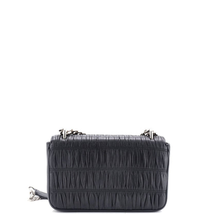 Prada Chain Flap Shoulder Bag Nappa Gaufre Small