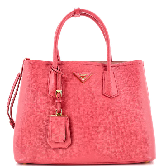 Prada Cuir Double Tote Saffiano Leather Medium