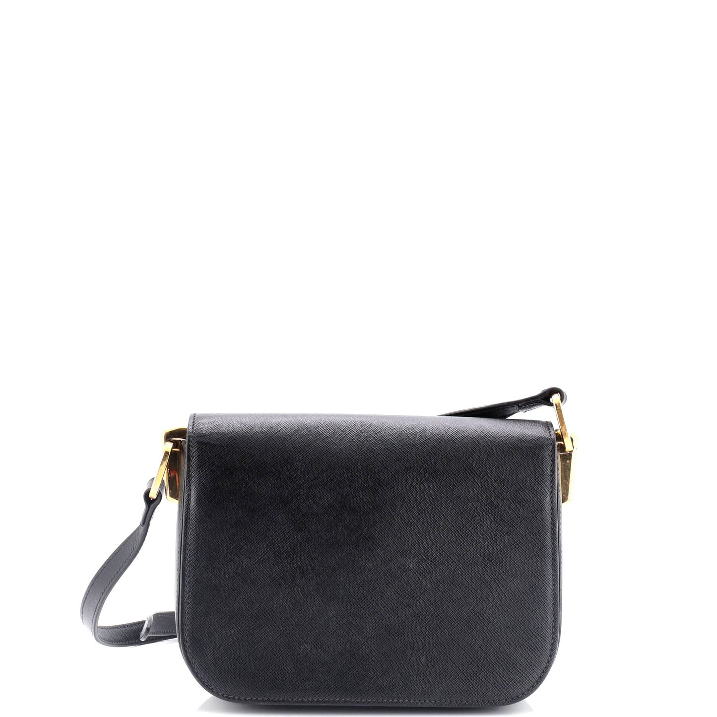 Prada Embleme Flap Bag Saffiano Leather Small