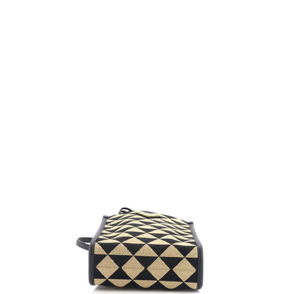Prada Symbole Shopper Tote Jacquard Mini