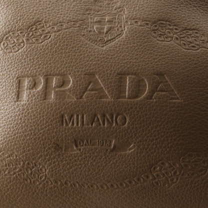 Prada Logo Camera Bag Embossed Leather Small